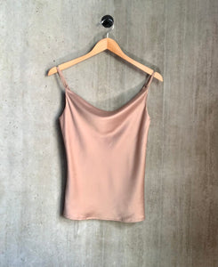 Taupe Satin Cami